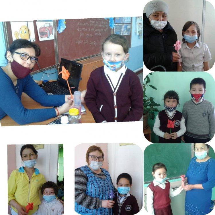 Уборка в классах и дома. Тюльпан своими руками. 2 "В" класс